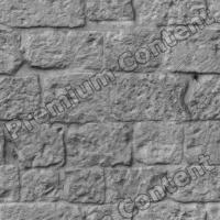 seamless wall stones bump 0005